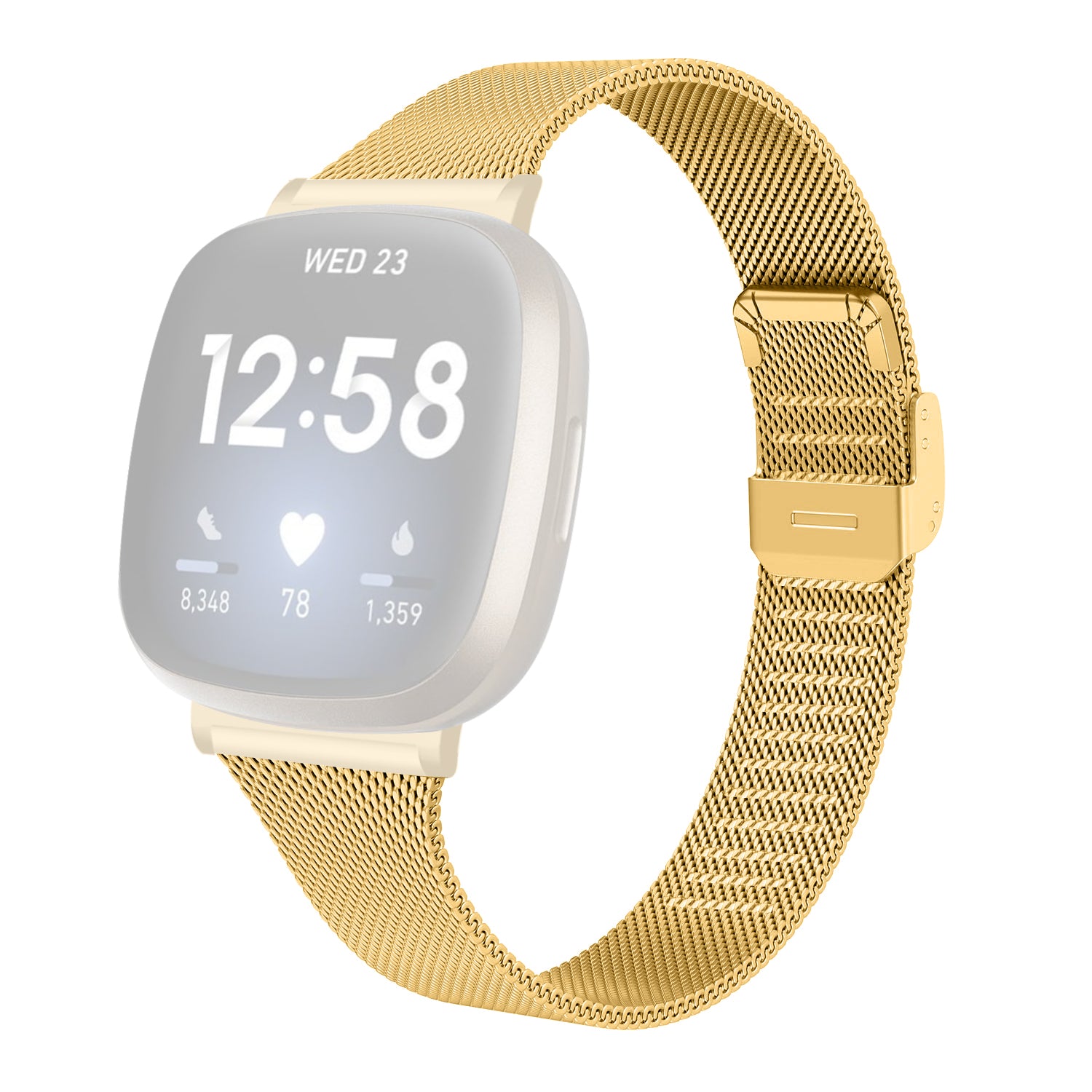 For Fitbit Versa 4 Sense 2 Watch Strap Stainless Steel Milanese Smart Band Watch Strap Replacement For Fitbit Versa 4 Sense 2 Watch Strap Stainless Steel Milanese Smart Band Watch Strap Replacement